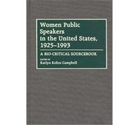 Women Public Speakers in the United States, 1925-1993