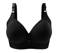 Women Push Up Bra No Underwire Comfortable Hold No Underwear with Wire Bralette for Everyone, Khaki, 18(Black,12)