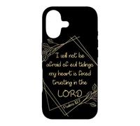 Women’s Christian Bible Verse: I Will Not Be Afraid of Evil Coque pour iPhone 17