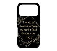 Women’s Christian Bible Verse: I Will Not Be Afraid of Evil Coque pour iPhone 17 Pro