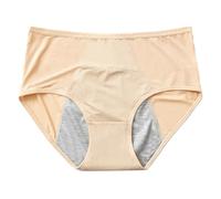 Women’s Leakproof Underwear - Reusable Incontinence Panties with 3-Layer Protection | Comfortable High-Coverage Briefs for Everyday Wear & Sleep (Apricot,x_l)
