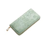 Women’s Leather Wallet, Zipper Change Holder, for Secure Storage for Travelers Daily Carry Vacations Shopping Concerts a Stylish Accessory for Organized Essentials for Women Students