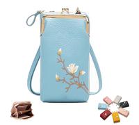 Women Sling Cross, Sling Bags for Women Crossbody Travel, Includes a Phone Holder and Credit Card Slot to Prevent Loss (Blue)