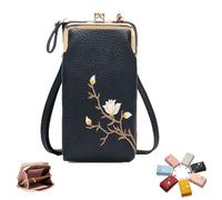 Women Sling Cross, Sling Bags for Women Crossbody Travel, Includes a Phone Holder and Credit Card Slot to Prevent Loss (Black)