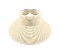 Women Sun Hat - Open Top UV Blocking Adjustable Beach Hat for Outdoor Activities | Foldable Breathable Material with Wide Brim Coverage, Vacation Hiking Gardening for Fishing Summer Headwear