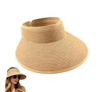 Women Sun Hat - Open Top UV Blocking Adjustable Beach Hat for Outdoor Activities | Foldable Breathable Material with Wide Brim Coverage, Vacation Hiking Gardening for Fishing Summer Headwear