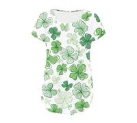 Women T Shirt Slim Fit T-Shirt à Manches Courtes pour Femmes,imprimé Graphique de Feuilles Vertes,col en V,boutonné,Fluide,Chemisier Tunique décontracté à imprimé Floral(Orange,S)