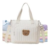 Women Tote Diaper Bag, Bear Shoulder Organizer, Travel Bag with Adjustable Carry Strap, Hospital Beach Park Shopping Utility, Picnic Camping Travel Work Gym Carrier, School Daily Storage Tote