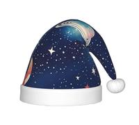 WOmeng Chapeau de Noël imprimé univers ciel étoilé pour enfants adultes fête de Noël Nouvel An Célébrations festives
