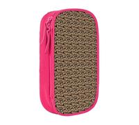 WOmeng Trousse à crayons pratique avec impression Golden Retrievers - Fournitures scolaires - Stylos et crayons - Accessoires artistiques - Diverses occasions, rose, Taille unique, Poche de rangement