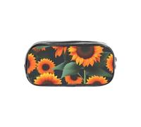 Womeng Trousse transparente avec imprimé tournesol orange pour enfants, garçons et filles