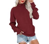Women's 2026 Mock Neck Sweatshirt Long Sleeve Pullover with Pocket Casual Fall Clothing
