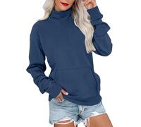 Women's 2026 Mock Neck Sweatshirt Long Sleeve Pullover with Pocket Casual Fall Clothing