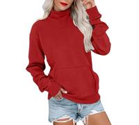Women's 2026 Mock Neck Sweatshirt Long Sleeve Pullover with Pocket Casual Fall Clothing