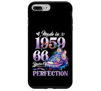 Womens 66th Birthday Floral Made in 1959 Gifts 66 Years Old Coque pour iPhone 7 Plus/8 Plus