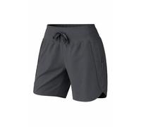 Women's Active 7 Inseam Athletic Long Running High Wasistband Shorts, Fast-Drying Lightweight Shorts with Zipper Pocket (Grey,TG)