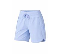 Women's Active 7 Inseam Athletic Long Running High Wasistband Shorts, Fast-Drying Lightweight Shorts with Zipper Pocket (Light Blue,3TG)