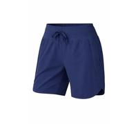 Women's Active 7 Inseam Athletic Long Running High Wasistband Shorts, Fast-Drying Lightweight Shorts with Zipper Pocket (Deep Blue,M)