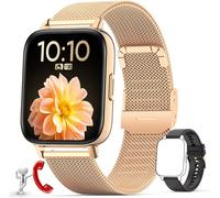 Women's And Men's Smart Watch With Call/Dial Bluetooth 5.0 Activity Tracker With Pedometer Heart Rate Smart Bracelet Smartwatch Sport For Android Ios Waterproof Rose Gold