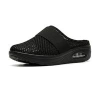 Women's Barefoot Backless Mule Sneakers, Lightweight Breathable Mesh No-Slip Sole with Arch Support, Casual Comfort Beach Sandals & Outdoor Footwear. (Black,40)