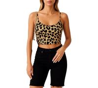 Women's Basic Ribbed Camisole Top Spaghetti Strap Crop Tank Top Summer Casual Sleeveless Undershirt Layering Blouse for Daily Wear