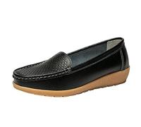 Womens Black Trainers Solid Casual Single Slip on Wedges Color Shoes Casual Shoes Sneakers Casual Comfy Shoes Fashion Running Walking Platform F-106
