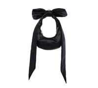 Womens Bow Tie Handbag Simple Fashion Pu Shoulder Bag for Work Street Spring