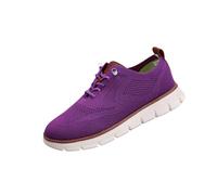 Women's Breeze Shoes, 2025 New WearBreeze Shoes Lightweight Knit Casual Trainers for Business, Walking & Daily Wear (Purple,36)