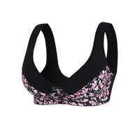Women's Button Front Bra. Fashion Backless Comfortable Adjustable Straps and Cups. Seamless ., Black, 4XL(Black,3XL)
