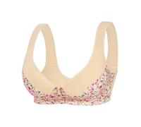 Women's Button Front Bra. Fashion Backless Comfortable Adjustable Straps and Cups. Seamless ., Black, 4XL(Beige,3XL)