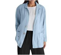Women's Cardigan Automne Polaire Poches Blouson Long Gilet Grosse Maille Femme Laine Col V Léger Blouson Grande Taille Veste À Capuche Sport Pull Chaud Femme Hiver Bleu Ciel M