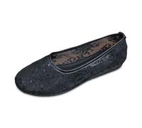 Women's Casual Shoes for Daily Wear with Embroidered Mesh Design Comfortable Slip on Flat Bottoms Ideal for Year Round Use Perfectly Pairs with Jeans for Effortless Style (Black, 39)
