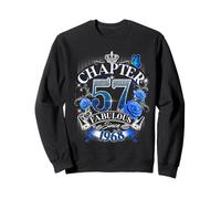 Womens Chapter 57 Fabulous Since 1968 57th Birthday Design Sweatshirt