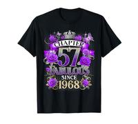 Womens Chapter 57 Fabulous Since 1968 57th Birthday Design T-Shirt