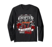 Womens Chapter 57 Fabulous Since 1968 57th Birthday Queen Manche Longue