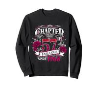 Womens Chapter 57 Fabulous Since 1968 57th Birthday Queen Sweatshirt
