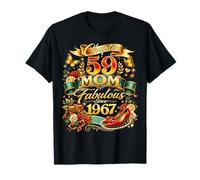 Womens Chapter 59 Mom Fabulous Since 1967 59th Birthday T-Shirt
