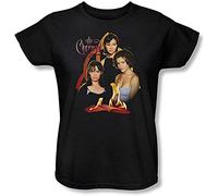 Womens Charmed Short Sleeve Three T Shirt Tee Black L