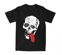 Women's Clothing Da Uomo in Cotone Top Camicie Divertenti Girocollo Manica Corta Jesse Pinkman Skull Breaking Bad T-Shirt Black L