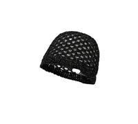 Women's Cut Out Knitted Hat Bright Silk Mixed Wool Hand-Knitted Toe Cap | Hand-knitted cut out beanie with bright silk thread and soft wool blend