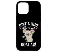 Womens Cute Cartoon Funny Girl Who Loves Koala Bears Lover Coque pour iPhone 12 Pro Max