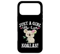 Womens Cute Cartoon Funny Girl Who Loves Koala Bears Lover Coque pour iPhone 17 Pro Max