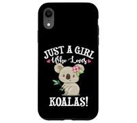 Womens Cute Cartoon Funny Girl Who Loves Koala Bears Lover Coque pour iPhone XR