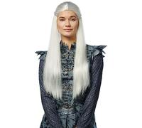 Women's Dragon Princess Platinum Fancy Dress Costume Wig Standard