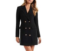 Womens Dress,Women Casual Long Suits Jackets V Neck Solid Bodycon Dress Turn Down Collar Double Breasted Work Blazer Dress Casual Summer Summer Dresses FRJAL49