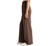 Womens Effortless Tailored Wide Leg Pants, The Effortless Tailored Wide Leg Pants, Womens Casual Wide Leg High Down Straight Long Trousers Pants (Brown,XX-Large)