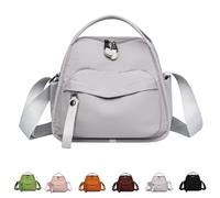 Women's Elegant Solid Color Shoulder Bag, Outdoor Shoulders Bags for Women 2025, Casual Front Pocket Handbag (gray)