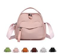 Women's Elegant Solid Color Shoulder Bag, Outdoor Shoulders Bags for Women 2025, Casual Front Pocket Handbag (pink)