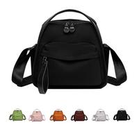 Women's Elegant Solid Color Shoulder Bag, Outdoor Shoulders Bags for Women 2025, Casual Front Pocket Handbag (black)