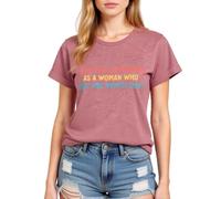 Womens Empowering Graphic Tee I Wont Be Remembered As A Woman Who Kept Her Mouth Shut Short Sleeve Crew Neck Casual Cotton Top for Women
